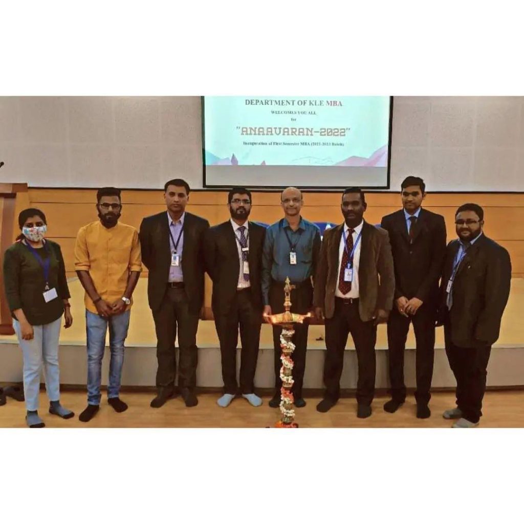 MBA first year Induction Program – 2022 - KLE Technological University